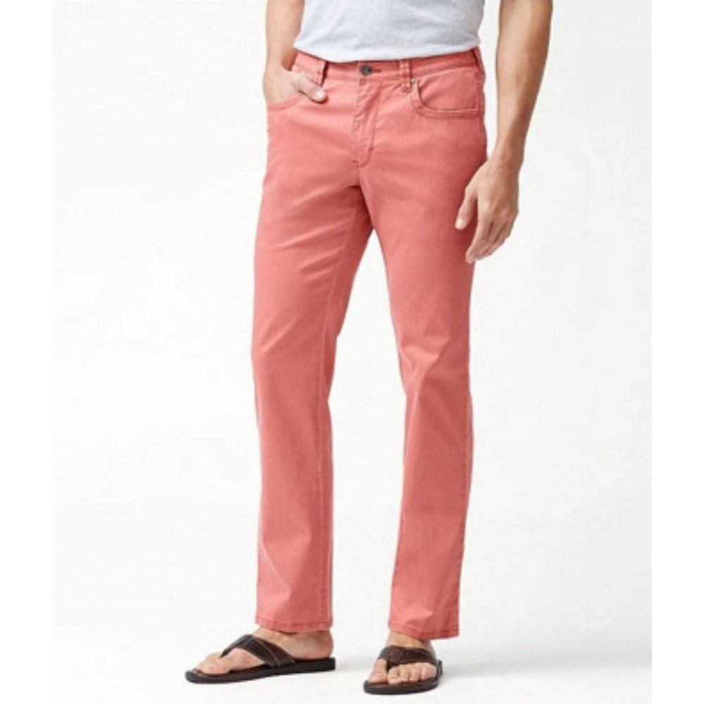 Tommy Bahama Boracay Chino Pant Men‎ 28x32 Salmon Pink Vacation Resort Travel